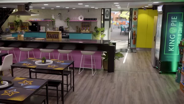 Open Kitchen and dining area of the Big Brother Mzansi Season 6 Bazozwa house